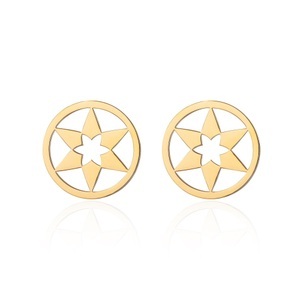 undefined, Ailoria - Ohrringe mit Schmucktäschchen, AILORIA - Ohrstecker, 10mm, Gold