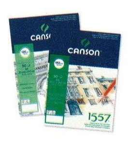 Canson, CANSON Skizzenblock 1557 A2 204127416 50 Blatt, geleimt, 180g, Canson Skizzenblock 1557, A2, geleimt, 120g, 204127416, (50 Blatt)