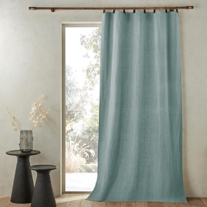 AM.PM, Vorhang Private Unisex Blau 140x350CM, AM.PM - Vorhang Private aus vorgewaschenem Leinen mit Futter und Ringen, 140x350CM, Blau