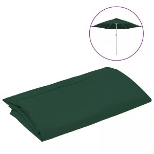 vidaXL, vidaXL Ersatzbezug für Sonnenschirm Grün 300 cm, vidaXL Ersatzbezug für Sonnenschirm Grün 300 cm
