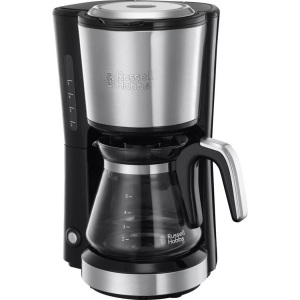 RUSSELL HOBBS, Russell Hobbs 24210-56 - Kaffeemaschine (Edelstahl), Russell Hobbs Compact Home 24210-56 Mini Glas-Kaffeemaschine