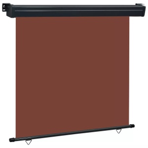 vidaXL, vidaXL Balkon-Seitenmarkise 170 × 250 cm Braun, VidaXL - Balkon-seitenmarkise, One Size, Braun