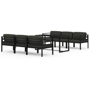 vidaXL, vidaXL 7-tlg. Garten-Lounge-Set mit Kissen Aluminium Anthrazit