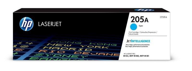 Hp, HP 205A Toner cyan (Cf531A), Hewlett Packard Toner, blau, No.205A, (900 Seiten)