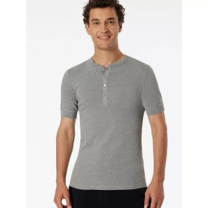 Schiesser, Shirt kurzarm grau meliert - Revival Karl-Heinz 6, Shirt kurzarm grau meliert - Revival Karl-Heinz 6