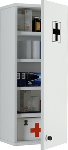 VCM, Medizinschrank Arzneischrank Apothekerschrank Wand Schrank abschließbar Medasa L Medizinschrank Arzneischrank Apothekerschrank Wand Schrank abschließbar Medasa L, VCM - Medizinschrank Arzneischrank Apothekerschrank Wand Schrank abschließbar Medasa L, One Size, Weiss