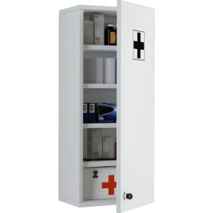 VCM, Medizinschrank Arzneischrank Apothekerschrank Wand Schrank abschließbar Medasa L Medizinschrank Arzneischrank Apothekerschrank Wand Schrank abschließbar Medasa L, VCM - Medizinschrank Arzneischrank Apothekerschrank Wand Schrank abschließbar Medasa L, One Size, Weiss