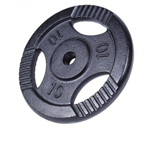 Gorilla sports, Hantelscheibe Guss Gripper Unisex Schwarz 10 kg, Gorilla Sports - Hantelscheibe Guss Gripper, One Size, Schwarz