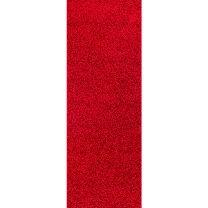 Surya, Surya Hochflor-Teppich »UNI CHIC 2309«, rechteckig, LIVABLISS - Hochfloriger Shaggy-Teppich Einfarbig Chic, 80X200CM, Rot