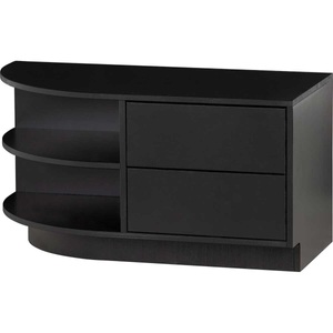 mutoni living, TV-Lowboard Finca rund links Kiefer tiefschwarz 78, TV-Lowboard Finca rund links Kiefer tiefschwarz 78