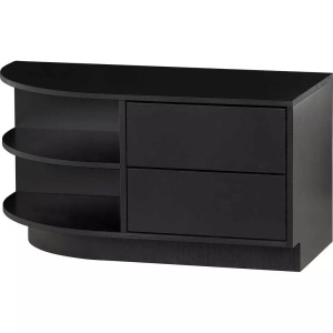 mutoni living, TV-Lowboard Finca rund links Kiefer tiefschwarz 78, TV-Lowboard Finca rund links Kiefer tiefschwarz 78