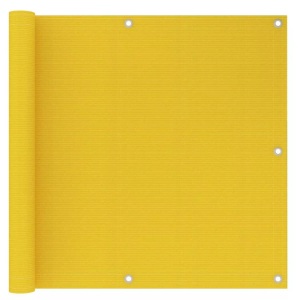vidaXL, vidaXL Balkon-Sichtschutz Gelb 90x300 cm HDPE, vidaXL Balkon-Sichtschutz Gelb 90x300 cm HDPE