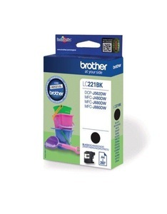Brother, Brother Lc-221Bk schwarz Tintenpatrone, Brother Tintenpatrone, schwarz, LC-221BK, (260 Seiten)