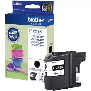 Brother, Brother Lc-221Bk schwarz Tintenpatrone, Brother Tintenpatrone, schwarz, LC-221BK, (260 Seiten)