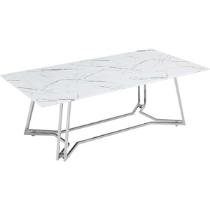 Salesfever, SalesFever Couchtisch, Tischplatte im Marmor-Design, SalesFever Couchtisch, Tischplatte im Marmor-Design