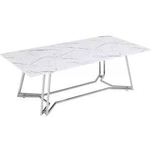 Salesfever, SalesFever Couchtisch, Tischplatte im Marmor-Design, SalesFever Couchtisch, Tischplatte im Marmor-Design