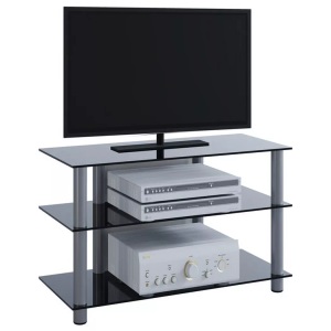 VCM, TV Möbel Sideboard Fernsehschrank Rack Fernseh Board Alu Glas Tisch Sindas TV Möbel Sideboard Fernsehschrank Rack Fernseh Board Alu Glas Tisch Sindas