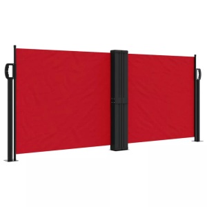 vidaXL, vidaXL Seitenmarkise Ausziehbar Rot 100x1000 cm, vidaXL Seitenmarkise Ausziehbar Rot 100x1000 cm