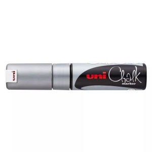 uni-ball, UNI-BALL Posca Marker 8mm PWE8K SILVER silber, Keilspitze, uni-ball Posca Marker, 8mm, silber, Keilspitze, PWE8K SILVER