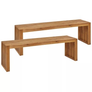 Beliani, Gartenbank aus Akazienholz Modern SULZANO Gartenbank aus Akazienholz Modern SULZANO