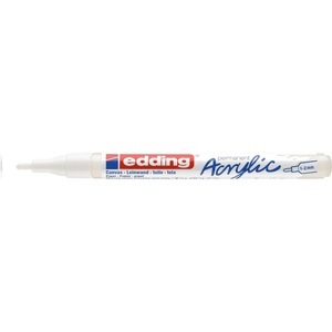edding, EDDING Acrylmarker 5300 1-2mm 5300-922 verk.weiss sdm, Edding Acrylmarker 5300, 1-2mm, verkehrsweiss sdm, 5300-922