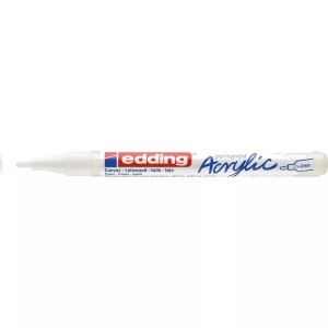 edding, EDDING Acrylmarker 5300 1-2mm 5300-922 verk.weiss sdm, Edding Acrylmarker 5300, 1-2mm, verkehrsweiss sdm, 5300-922