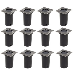 Diverse Hardware, Outdoor Bodenleuchten 12 Stk. Quadratisch, vidaXL Outdoor Bodenleuchten 12 Stk. Quadratisch