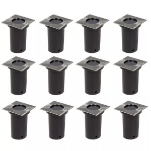 Diverse Hardware, Outdoor Bodenleuchten 12 Stk. Quadratisch, vidaXL Outdoor Bodenleuchten 12 Stk. Quadratisch