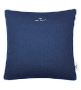 Tom Tailor, TOM TAILOR Kissenhülle »Dove Signature«, (1 St.), Tom Tailor Kissenhülle , T-Dovesignature75350-082-40-40 , Blau, Dunkelblau , Textil , Uni , 40 cm , hochwertige Qualität , 003021128911