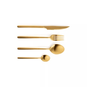 LA REDOUTE INTERIEURS, 24-teiliges Besteck-set Isaure Unisex Gold ONE SIZE, La Redoute Intérieurs - 24-teiliges Besteck-Set Isaure, One Size, Gold