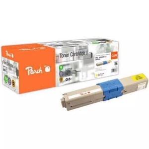 Peach, Peach Tonermodul gelb kompatibel zu OKI 46508713, Peach O4650-87 Toner ye ersetzt OKI 46508713 für z.B. OKI C 332 DN, OKI MC 363 DN, OKI MC 363 N, OKI MC 363 DNW, OKI C 332 DNw
