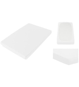 undefined, Jersey-Fixleintuch für Topper, Jersey Weiss