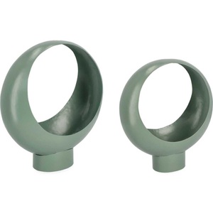 mutoni lifestyle, Blumenkasten Keyra salbeigrün rund (2er-Set), Blumenkasten Keyra salbeigrün rund (2er-Set)