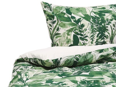 Beliani, Bettwäsche aus Baumwolle Modern GREENWOOD Bettwäsche aus Baumwolle Modern GREENWOOD