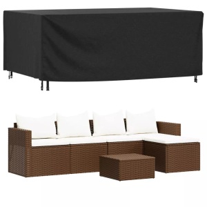 vidaXL, vidaXL Gartenmöbel-Abdeckung Schwarz 240x140x90 cm Wasserdicht 420D, vidaXL Gartenmöbel-Abdeckung Schwarz 240x140x90 cm Wasserdicht 420D