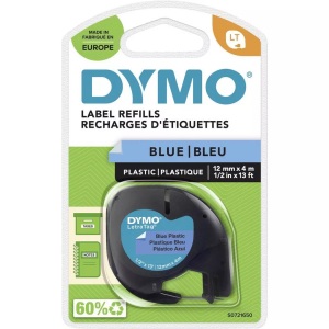 Dymo, DYMO 91225 Schriftband Bandfarbe: Ultrablau Schriftfarbe: Schwarz 12 mm 4 m, Dymo Schriftband LetraTag, 12mm x 4m, blau, S0721650