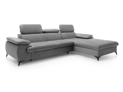 Pascal Morabito, Ecksofa mit Schlaffunktion - Ecke rechts - Samt - Hell - SAMARA von Ecksofa mit Schlaffunktion - Ecke rechts - Samt - Hell - SAMARA von PASCAL MORABITO