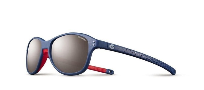 Julbo, Julbo Sonnenbrillen BOOMERANG Kids J5241136, Julbo Sonnenbrille Boomerang - Blau-Rot, Grau Flash Silber