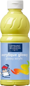 LEFRANC, LEFRANC Acrylfarbe Glossy 500 ml, Zitronengelb, LEFRANC Acrylfarbe Glossy 500 ml, Zitronengelb