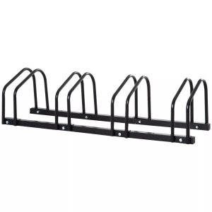 HOMCOM, HOMCOM - Fahrradständer, One Size, HOMCOM - Râtelier vélos, One Size, Schwarz