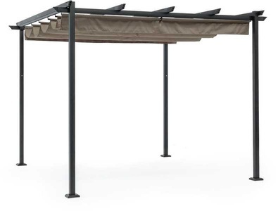 mutoni Garten Deluxe, Gartenpavillon Dynamic 300x300 anthrazit-graubeige, Gartenpavillon Dynamic 300x300 anthrazit-graubeige