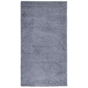 vidaXL, vidaXL Teppich Shaggy Hochflor Modern Blau 80x150 cm