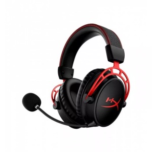 HyperX, HYPERX Cloud Alpha Wireless - Gaming Headset (Schwarz/Rot), HyperX Headset Cloud Alpha Wireless ? DTS Schwarz