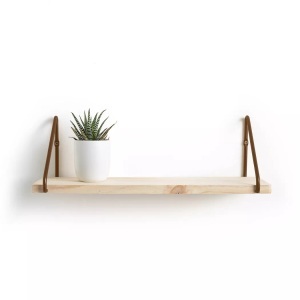 LA REDOUTE INTERIEURS, Wandregal VINTO aus Holz und Metall, La Redoute Intérieurs - Wandregal Vinto, One Size, Gelb