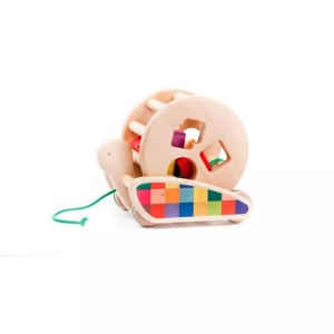 Bajo, Ziehspielzeug schnecke natur, Bajo - Ziehspielzeug Schnecke natur, One Size, Multicolor