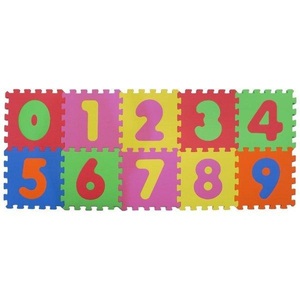 Knorrtoys, knorr® toys Puzzlematte Zahlen 0-9, 10 tlg. - bunt, Knorr toys - Puzzlematte - Zahlen, 10 tlg., 30cm