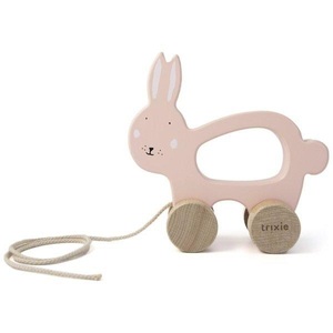Trixie Baby, Trixie Baby Holz Nachziehtier Mrs. Rabbit, Trixie - Activity Spielzeug, One Size, Rosa