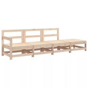 vidaXL, vidaXL 4-tlg. Garten-Lounge-Set Massivholz Kiefer, vidaXL 4-tlg. Garten-Lounge-Set Massivholz Kiefer
