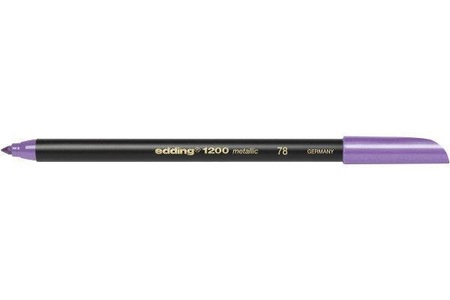 edding, Edding Fasermaler E-1200 4-1200078 Violett metallic 1 mm, 3 mm 1 St., Edding 1200, Faserschreiber, 1-3mm, violett, 1200-78