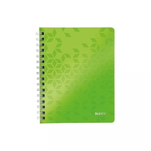 Leitz, LEITZ Spiralbuch WOW PP A5 4639-00-54 grün 80 Blatt, LEITZ Spiralbuch WOW PP A5 4639-00-54 grün 80 Blatt